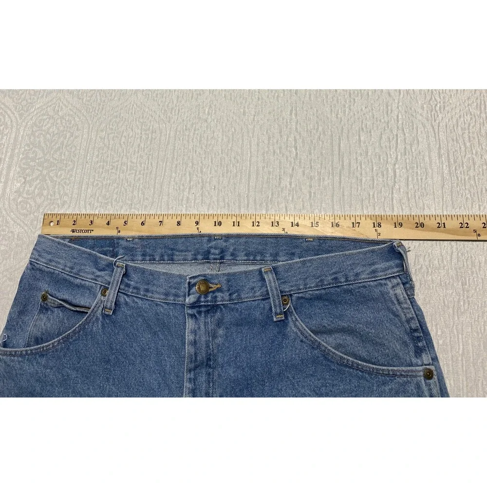 Wrangler Mens Regular Fit Straight Leg Jeans 38x32 Medium Wash Blue 965TPSL‎